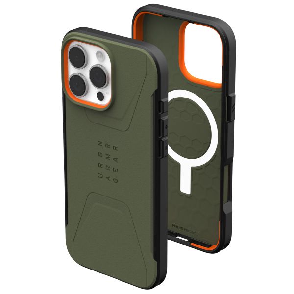 UAG Coque Civilian MagSafe iPhone 16 Pro Max - Olive Drab