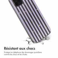 imoshion Coque design pour iPhone 12 (Pro) - Sparkle Lines Lavender