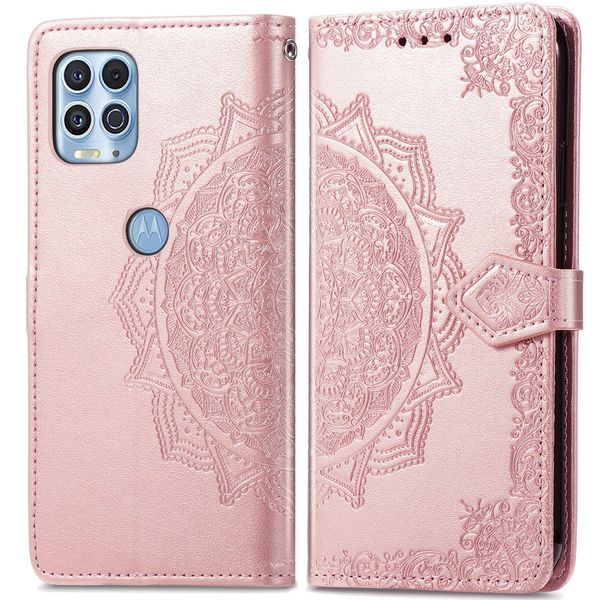 imoshion Etui de téléphone Mandala Motorola Moto G100 -Rose Champagne