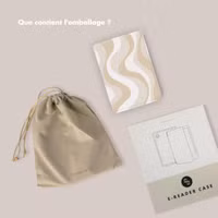 Selencia Étui de liseuse portefeuille Vivid Kobo Clara Colour / Clara BW - Desert Waves Beige