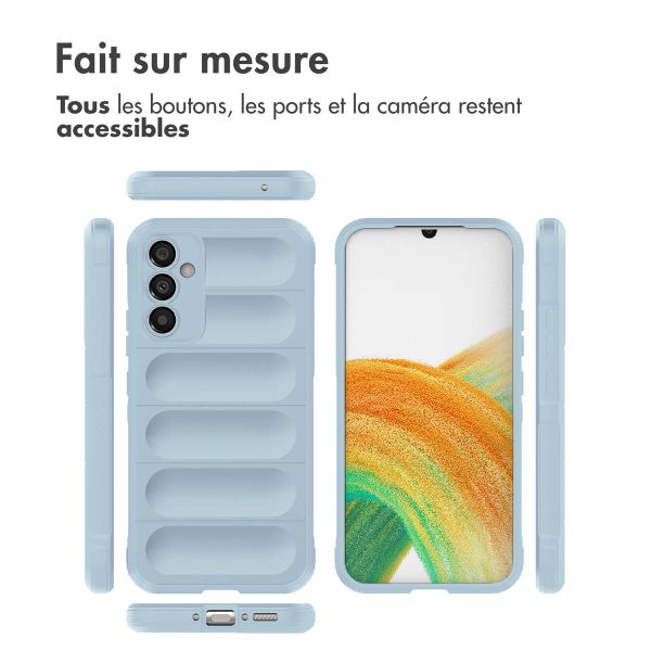 imoshion Coque arrière EasyGrip Samsung Galaxy A34 (5G) - Bleu clair