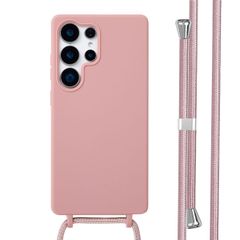 imoshion Coque en silicone avec cordon Samsung Galaxy S25 Ultra - Sand Pink