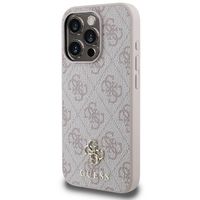 Guess Coque 4G Metal Logo MagSafe Apple iPhone 15 Pro - Rose