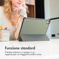 imoshion Coque tablette Design Trifold Apple iPad 9 (2021) 10.2 pouces / iPad 8 (2020) 10.2 pouces / iPad 7 (2019) 10.2 pouces - Floral Green