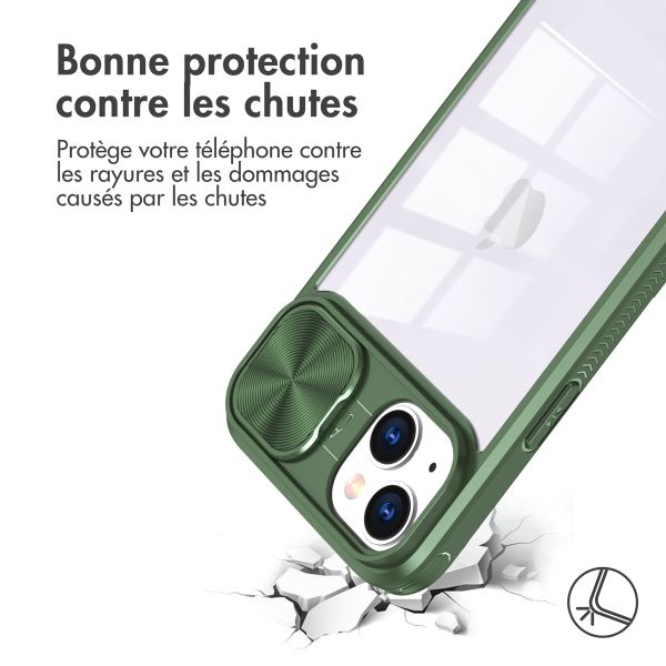 imoshion Coque arrière Camslider iPhone 13 - Vert foncé