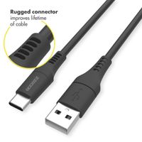 Accezz Câble USB-C vers USB iPhone 15 Pro - 0,2 mètre - Noir