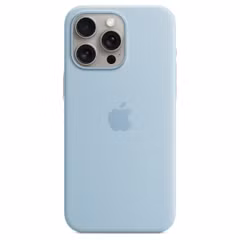 Apple Coque en silicone MagSafe Apple iPhone 15 Pro Max - Light Blue