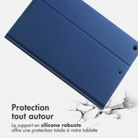 Accezz Coque tablette Classic Apple iPad 9 (2021) 10.2 pouces / iPad 8 (2020) 10.2 pouces / iPad 7 (2019) 10.2 pouces - Bleu foncé