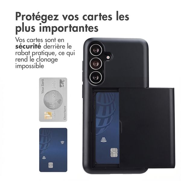 imoshion Coque arrière avec porte-cartes Samsung Galaxy S25 FE - Noir