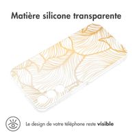 imoshion Coque Design Samsung Galaxy A25 (5G) - Golden Leaves Transparent