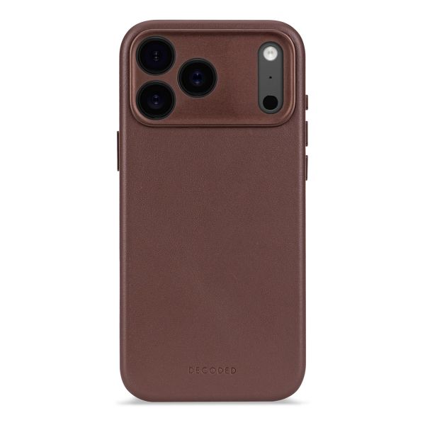 Decoded Coque en cuir MagSafe Apple iPhone 17 Pro Max - Chocolate Brown
