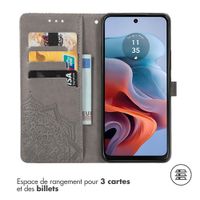 imoshion Etui de télephone Mandala Motorola Moto G34 - Gris