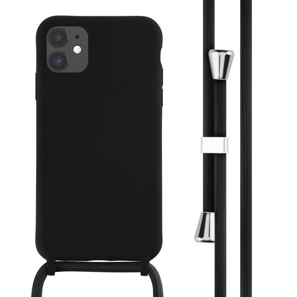 imoshion ﻿Coque en silicone avec cordon iPhone 11 - Noir