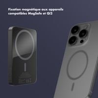 Selencia Powerbank Vivid 5 000 mAh - MagSafe et Qi2 - Black / Swirl Black