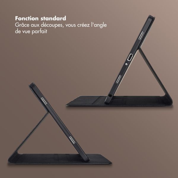 Selencia Coque tablette Riva Samsung Galaxy Tab A9 Plus - Noir