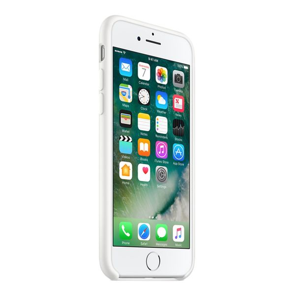 Apple Coque en silicone Apple iPhone SE (2022 / 2020) / 8 / 7 - White