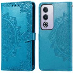 imoshion Etui de téléphone portefeuille Mandala Oppo A40 & Oppo A40M & Oppo A60 (5G) - Turquoise