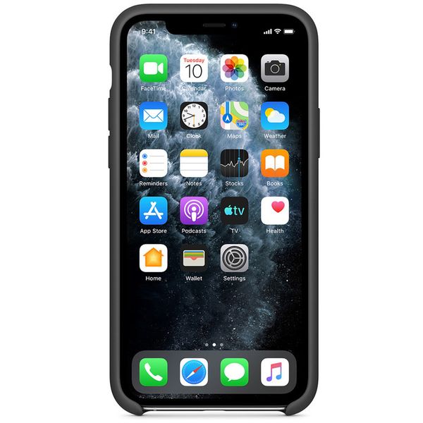 Apple Coque en silicone iPhone 11 Pro Max - Noir