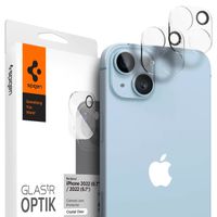 Spigen GLAStR EZ Fit Optik Protection d'objectif de caméra (pack de 2) Apple iPhone 14 / 14 Plus - Crystal Clear