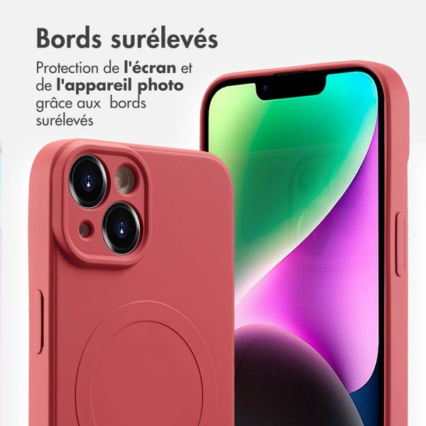 imoshion Coque Couleur avec MagSafe Apple iPhone 14 - Dusty Rose