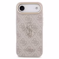 Guess Coque 4G Metal Logo Backcover Apple iPhone Air - Gold Edge - Pink