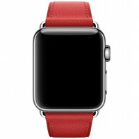 Apple Leather Band Classic Buckle Apple Watch Series 1-9 / SE - 38/40/41 mm / Series 10 - 42 mm - Rouge