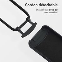 imoshion Coque arrière Color avec cordon amovible et MagSafe Apple iPhone 16 Pro Max - Noir