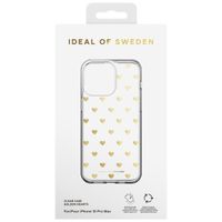 iDeal of Sweden Coque Clear iPhone 15 Pro Max - Golden Hearts