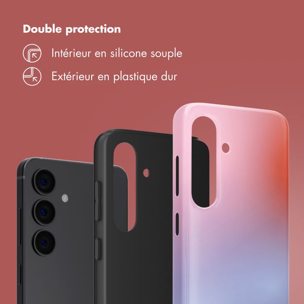 Selencia Coque arrière Vivid Samsung Galaxy S24 - Gradient Soft Blush