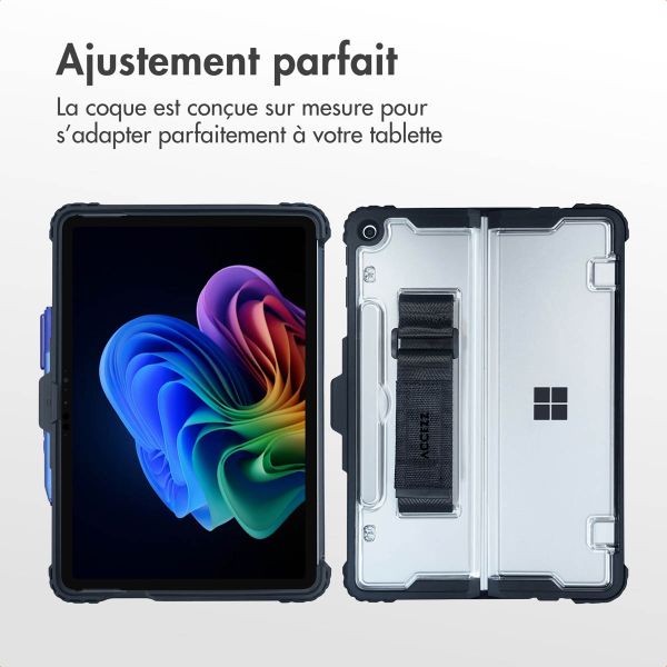 Accezz Coque Rugged avec support Microsoft Surface Pro 12 - Noir