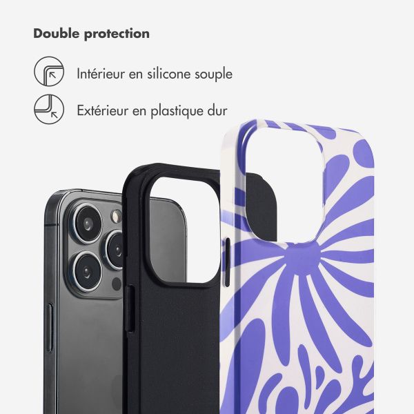 Selencia Coque arrière Vivid Apple iPhone 13 Pro - Modern Bloom Sapphire Blue