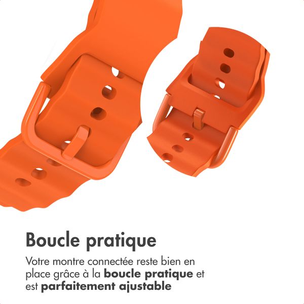 imoshion Bracelet Wave en silicone Samsung Galaxy Watch 8 (40/44mm) / Classic (46mm) - Orange