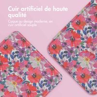 imoshion Design Slim Hard Case Sleepcover Kobo Clara Colour / BW - Flower Watercolor