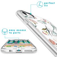 imoshion Coque Design iPhone SE (2022 / 2020) / 8 / 7 / 6s - Fleur - Rose