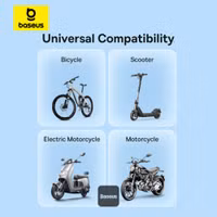 Baseus Support de Téléphone PrimeTrip vélo/moto/scooter - Ring Stand - Magnétique - Universel - Cosmic Black