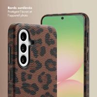 Selencia Coque Sabi imprimé panthère avec MagSafe Samsung Galaxy A56 - Mocha Brown