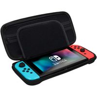 imoshion Etui Nintendo Switch avec poche zippée - Etui Nintendo Switch / Switch OLED avec poignée - Noir