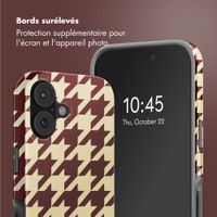 Selencia Coque arrière Vivid avec MagSafe Apple iPhone 17 - Pied-de-Poule