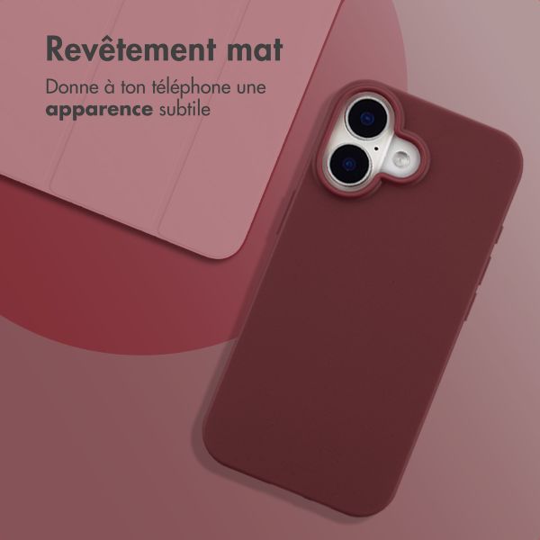 imoshion Coque Couleur Apple iPhone 16 - Wine Red