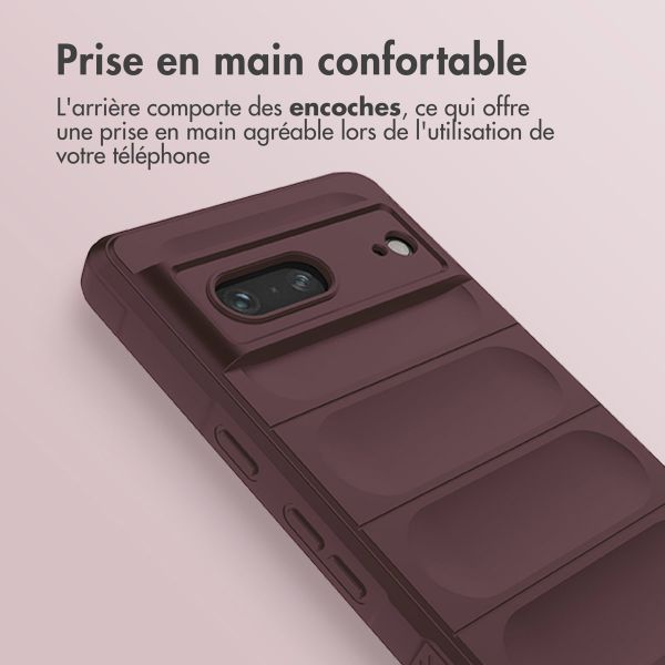 imoshion Coque arrière EasyGrip Google Pixel 7 - Aubergine