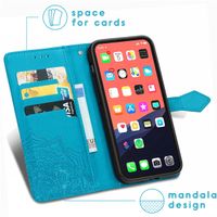 imoshion Etui de téléphone portefeuille Mandala iPhone 13 - Turquoise