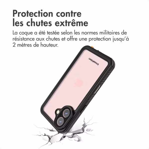 imoshion Étui étanche 360 Apple iPhone 16 - Noir