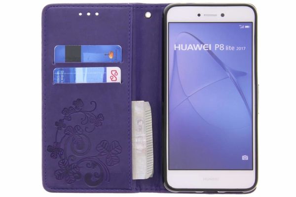 Etui de téléphone Fleurs de Trèfle Huawei P8 Lite (2017)