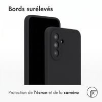 Accezz Coque Liquid Silicone Samsung Galaxy A57 (5G) - Noir
