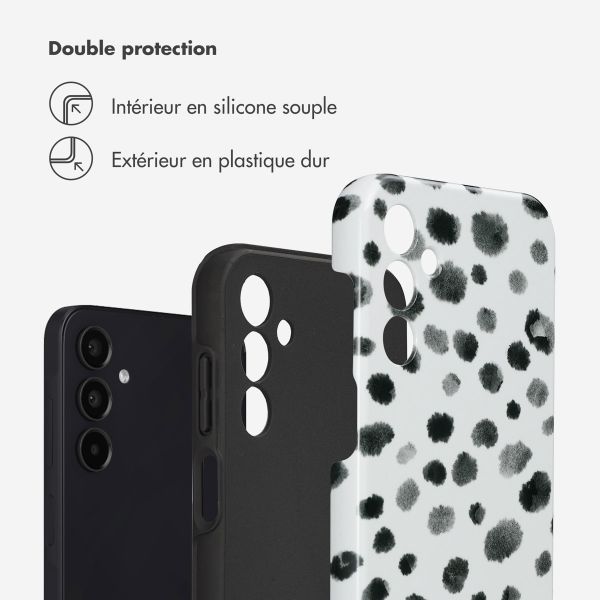 Selencia Coque arrière Vivid Tough Samsung Galaxy A15 (5G/4G)  - Trendy Leopard