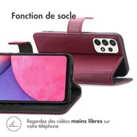 imoshion Étui de téléphone portefeuille Luxe Samsung Galaxy A33 - Bordeaux