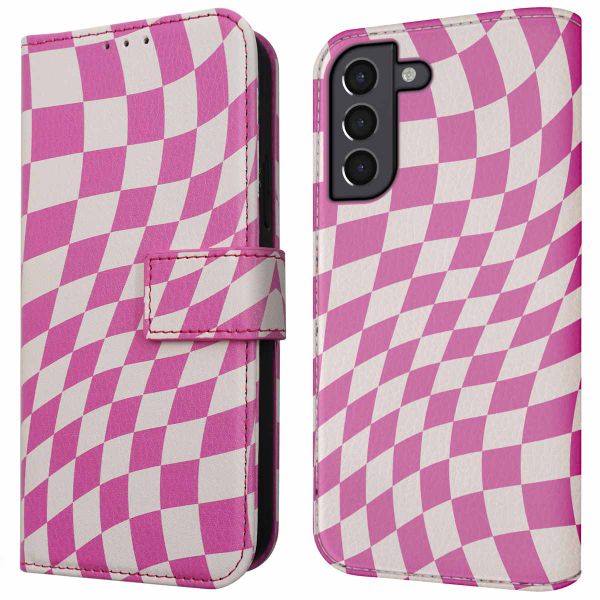 imoshion Étui de téléphone portefeuille Design Samsung Galaxy S21 - Retro Pink