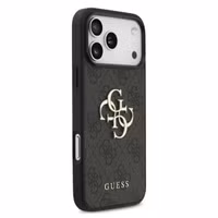 Guess Coque 4G Metal Logo Backcover Apple iPhone 17 Pro - Noir