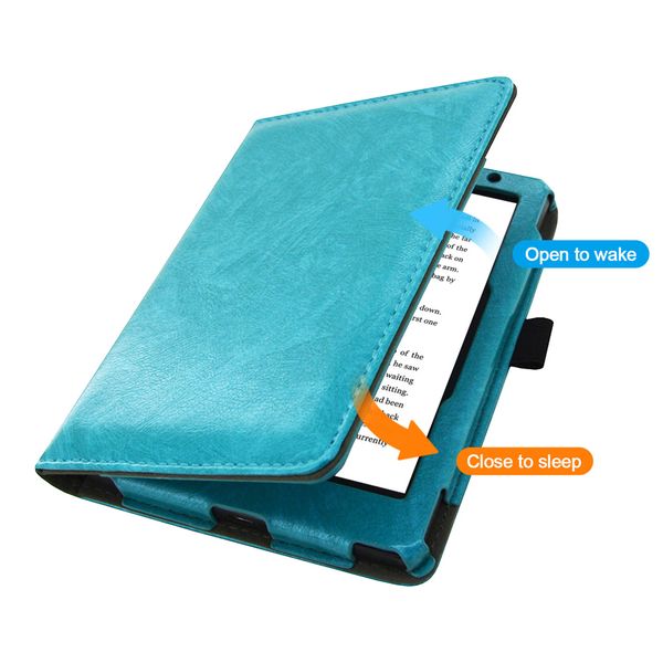 imoshion Etui portefeuille Luxe unie Kobo Aura Edition 2 - Turquoise