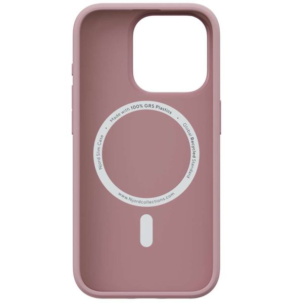 Njorð Collections Coque Slim MagSafe iPhone 15 Pro - Pink Blush